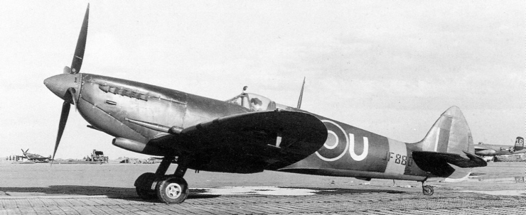usaaf spitfire. Spitfire LF Mk VIII JF.880 of